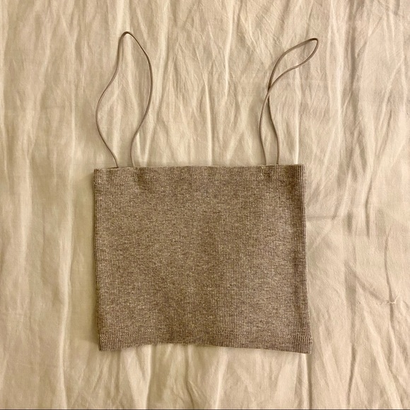 zara ribbed cropped cardigan & tank set NWOT size small - Picture 5 of 6